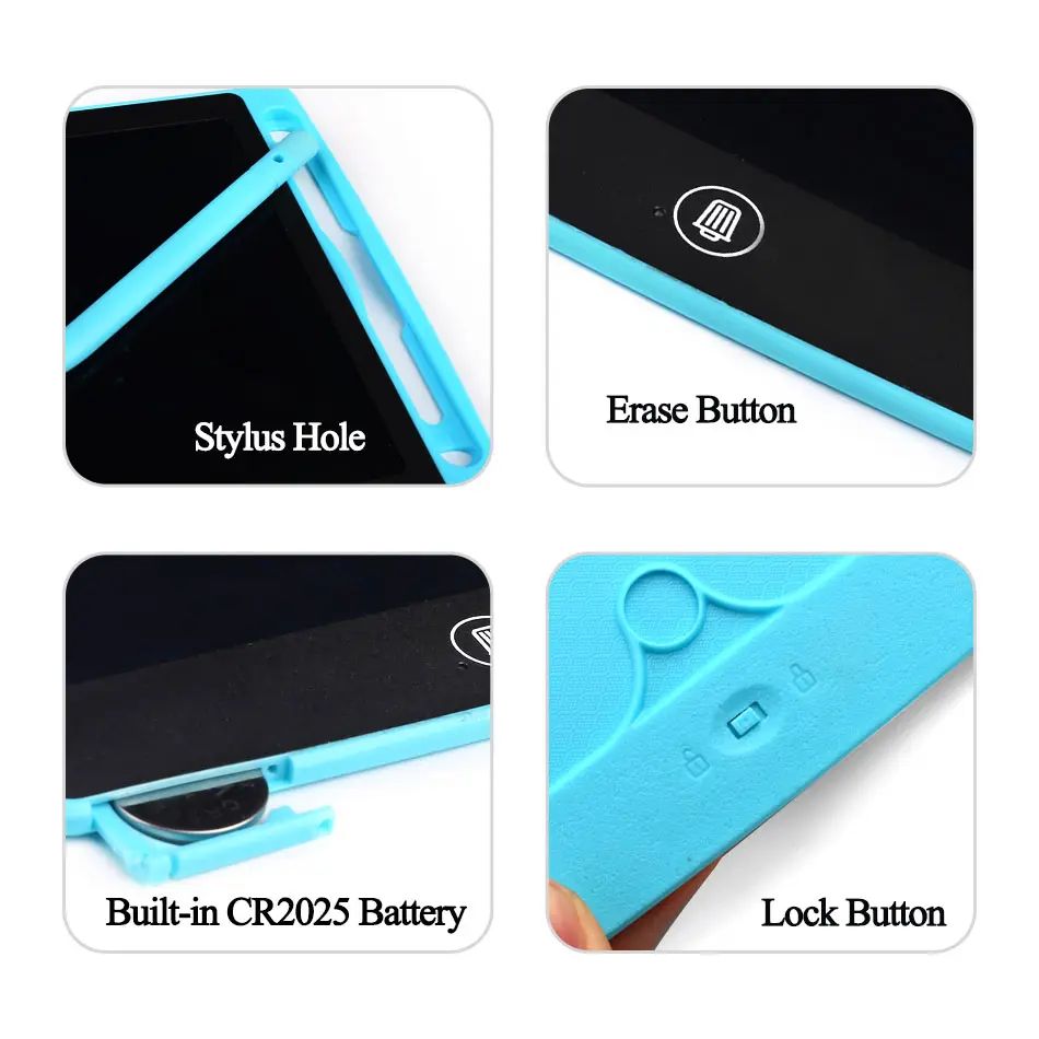 Single Color Writing Board Drawing Tablet LCD Writing Tablet Digital Graphics Tablet Educational Toys For Kids