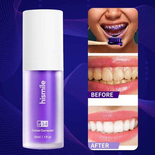 30ml V34 Purple Whitening Toothpaste Care For Teeth Gums