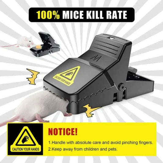 Automatic Spring Reusable Black Rat Mice Mouse Trap