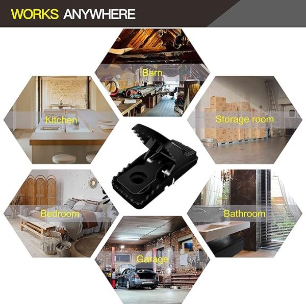 Automatic Spring Reusable Black Rat Mice Mouse Trap