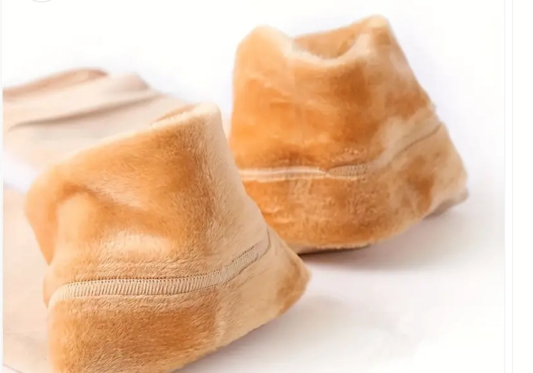 WINTER KNEE WARMERS PAIR – VELVET PADS FOR MEN & WOMEN WITH ADJUSTABLE BELT