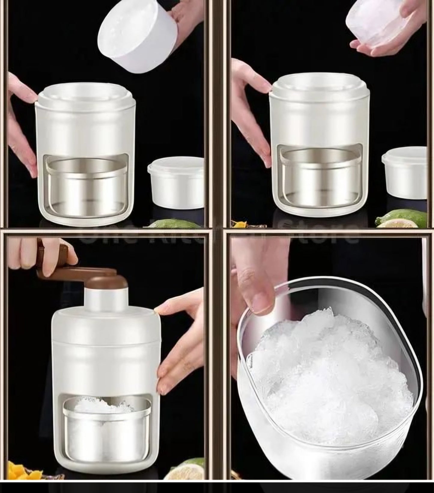 Manual ice crusher