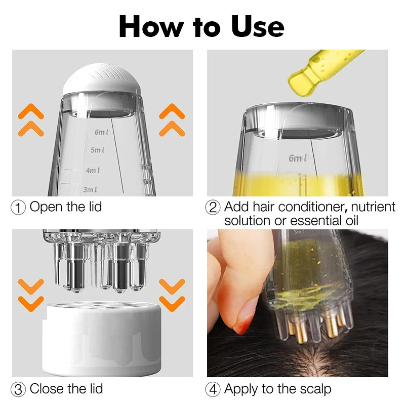 Scalp Oil Applicator Comb