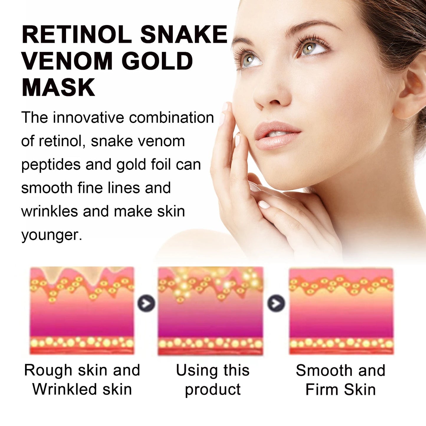 Gold Retinol Snake Venom Peel Off Mask