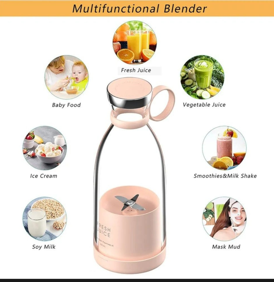 Portable Mini Rechargeable Juicer Blender
