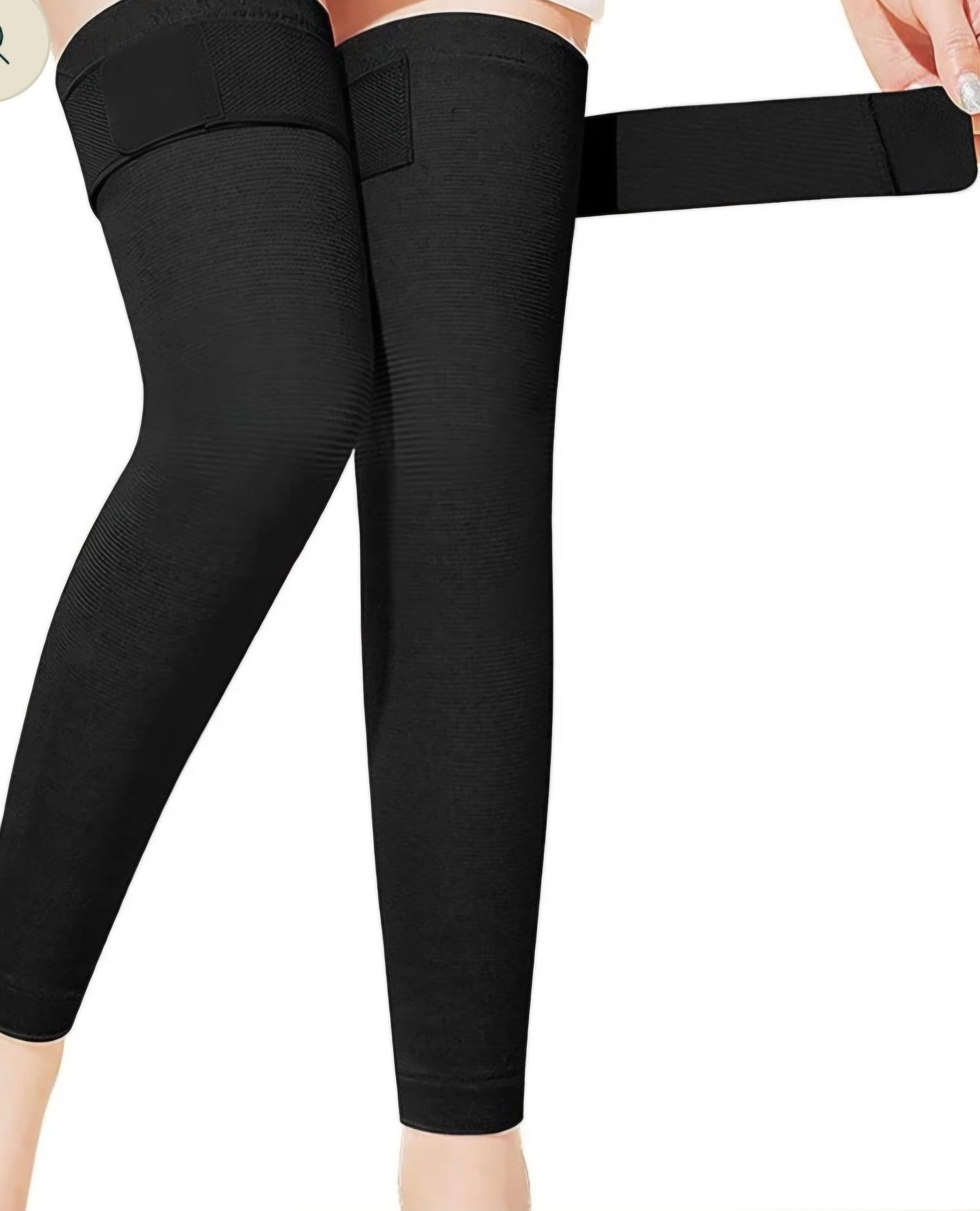 WINTER KNEE WARMERS PAIR – VELVET PADS FOR MEN & WOMEN WITH ADJUSTABLE BELT